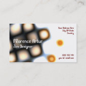 Orange Schachbrett-Visitenkarte Visitenkarte (Rückseite)