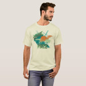 Orange Schädel T-Shirt (Vorne ganz)