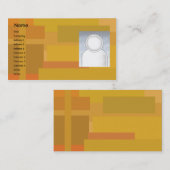 Orange Schatten - Geschäft Visitenkarte (Vorne/Hinten)