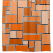 Orange-Schattierungen Duschvorhang (Vorderseite)