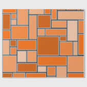 Orange-Schattierungen Geschenkpapier (Flach)