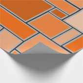 Orange-Schattierungen Geschenkpapier (Ecke)