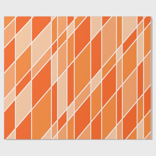 Orange-Schattierungen Geschenkpapier (Flach)