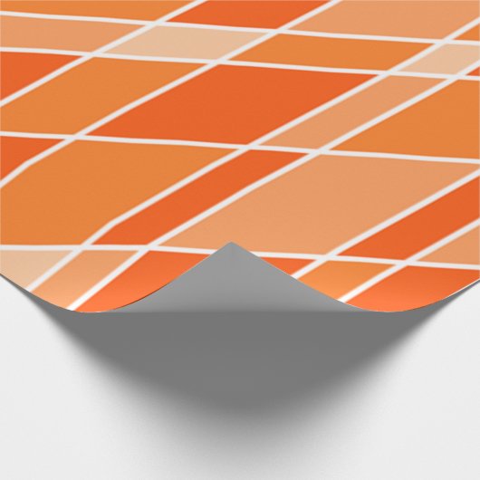 Orange-Schattierungen Geschenkpapier (Ecke)