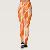 Orange-Schattierungen Leggings (Rückseite)
