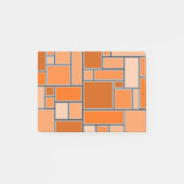Orange-Schattierungen Post-it Klebezettel (Vorderseite)
