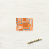 Orange-Schattierungen Post-it Klebezettel (Auf Schreibtisch)