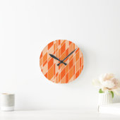 Orange-Schattierungen Runde Wanduhr (Zuhause)