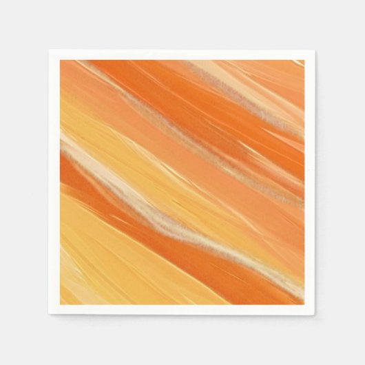 Orange-Schattierungen Serviette (Vorderseite)