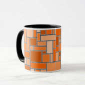 Orange-Schattierungen Tasse (Vorderseite Links)