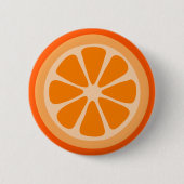 Orange Scheibe Button (Vorderseite)