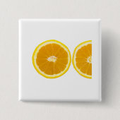 orange Scheibe Button (Vorderseite)