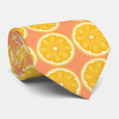 Orange Scheibe-Krawatte Krawatte (Gerollt)