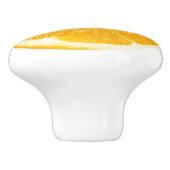 Orange Scheibe-Küchenschrank-Griff Keramikknauf (Seitenansicht)