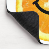 Orange Scheibe Mousepad (Ecke)
