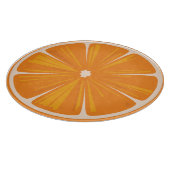 Orange Scheibe-rundes Schneidebrett (Ecke)
