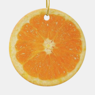 Orange Scheibe-Verzierung Keramik Ornament