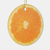 Orange Scheibe-Verzierung Keramik Ornament (Links)