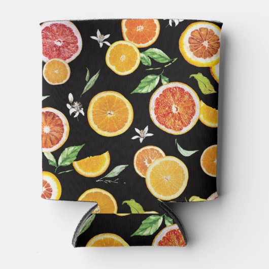 Orange-Scheiben 2 #pattern #trendy #style Dosenkühler (Vorderseite)