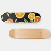 Orange-Scheiben 2 #pattern #trendy #style Skateboard (Horizontal)