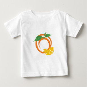 Orange Scheiben Baby T-shirt