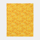 Orange Scheiben Fleecedecke (Vorderseite)