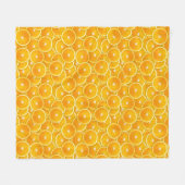 Orange Scheiben Fleecedecke (Vorderseite (Horizontal))