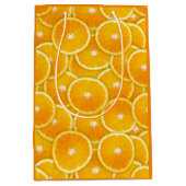 Orange Scheiben Mittlere Geschenktüte (Vorderseite)