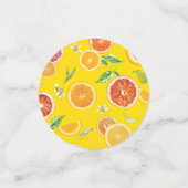 Orange-Scheiben #pattern #trendy #style Konfetti (Klein Vorderseite)