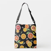 Orange-Scheiben #pattern #trendy #style Tragetaschen Mit Langen Trägern (Rückseite)