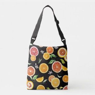 Orange-Scheiben #pattern #trendy #style Tragetaschen Mit Langen Trägern