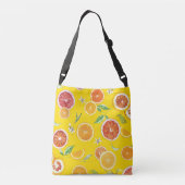 Orange-Scheiben #pattern #trendy #style Tragetaschen Mit Langen Trägern (Rückseite)