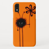 Orange schlechter Blumen-Wanzen-Charakter Case-Mate iPhone Hülle (Rückseite)