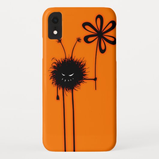 Orange schlechter Blumen-Wanzen-Charakter Case-Mate iPhone Hülle (Rückseite)