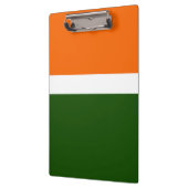 Orange Schlichte Farbblockgestaltung Klemmbrett (Links)