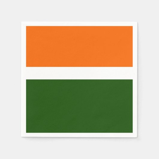 Orange Schlichte Farbblockgestaltung Serviette (Vorderseite)