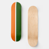 Orange Schlichte Farbblockgestaltung Skateboard (Vorderseite)