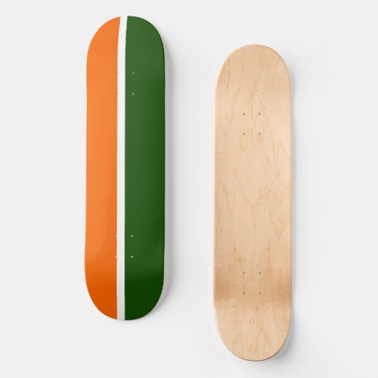 Orange Schlichte Farbblockgestaltung Skateboard (Vorderseite)