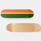 Orange Schlichte Farbblockgestaltung Skateboard (Horizontal)