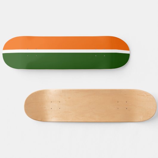 Orange Schlichte Farbblockgestaltung Skateboard (Horizontal)