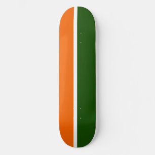 Orange Schlichte Farbblockgestaltung Skateboard