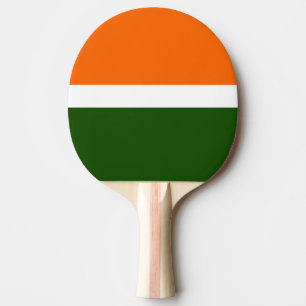 Orange Schlichte Farbblockgestaltung Tischtennis Schläger