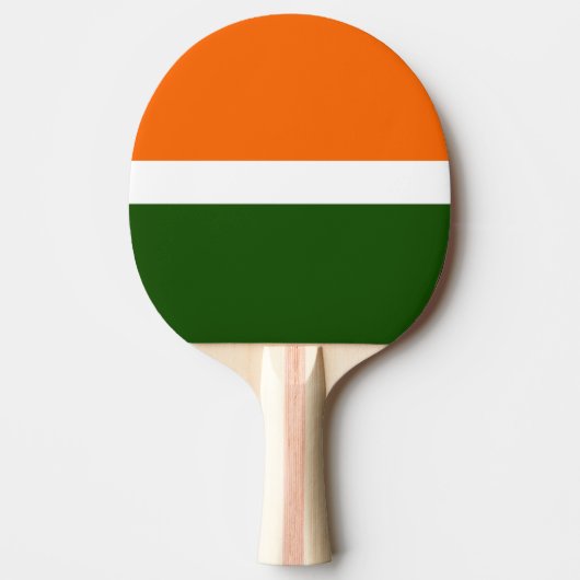 Orange Schlichte Farbblockgestaltung Tischtennis Schläger (Vorderseite)