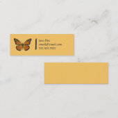 Orange Schmetterlings-Telefonkarte Telefonnummerkarte (Vorne/Hinten)