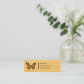 Orange Schmetterlings-Telefonkarte Telefonnummerkarte (Stehend Vorderseite)