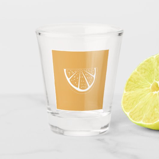 orange schnapsglas (Vorderseite)