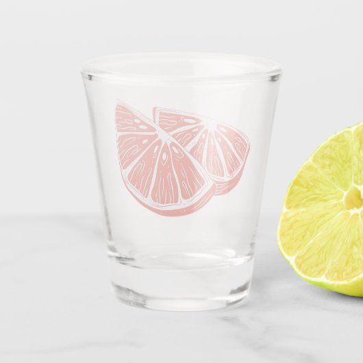 Orange Schnapsglas (Rückseite)