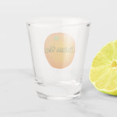 Orange Schnapsglas (Rückseite)