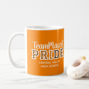 Orange School Pride Mascot Name Kaffee Tasse