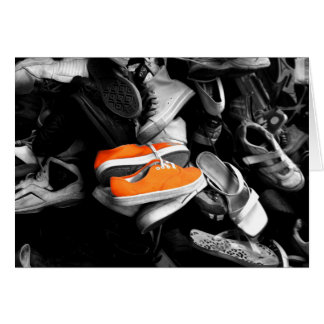 Orange Schuhe